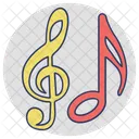 Musica Notas Corchea Icono