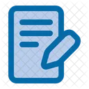 Note Write Pencil Icon