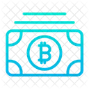 Nota Bitcoin Denaro Valuta Icon