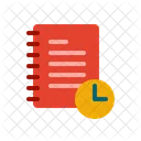 Note Time Clock Icon