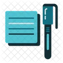 Note And Pen  Icon