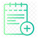 Note Book Add File Symbol