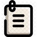 Note Broken Linear Note Paper Icon