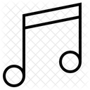 Note De Musique Audio Croche Icône