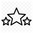Etoile De Notation Classification De Film Trois Etoiles Icône