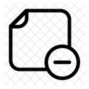 Note Delete Delete Document Icon