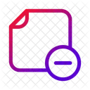 Note Delete Delete Document Icon
