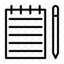 Business Note Book Pen Icon