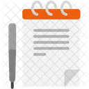 Note Paper Pen Icon