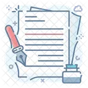 Writing Documents Editing Docs Note Papers Icon