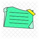 Adhesive Tape Paper Message Icon