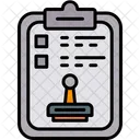 Note Stamp Cleared Document Icon