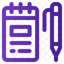 Notebook Document Page Icon