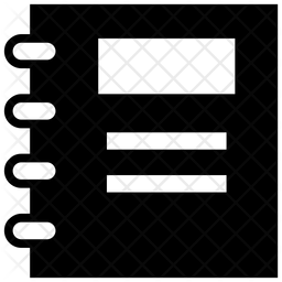 Notebook Icon Of Glyph Style Available In Svg Png Eps Ai Icon Fonts
