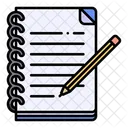 Notebook Writting Write Icon