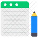 Notebook Textbook Drafting Pad Icon