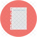Notebook Dairy Stationary Icon