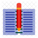Book Pencil Note Icon