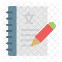 Notebook Text Writing Icon