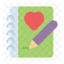Notebook Diary Love Icon