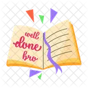 Notebook Well Done Appreciation Icon