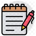 Notebook Jotter Diary Icon