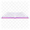 Notebook Lined Open Icon