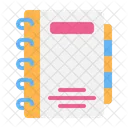 Notebook Spiral Colorful Icon
