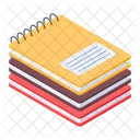 Notebook Stack Exercise Books Notepads Icon