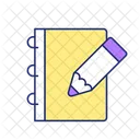 Notebook Pencil Writing Icon