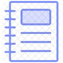 Notebooks Duotone Line Icon Icon