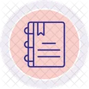 Notebooks Line Icon Icon