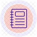 Notebooks Line Icon Icon