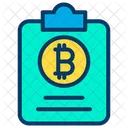 Clipboard Bitcoin Document Bitcoin Paper Icon