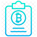 Clipboard Bitcoin Document Bitcoin Paper Icon