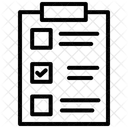 Notepad Checklist List Icon