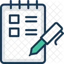 Pen Notepad Agenda Icon