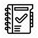 Notepad Checkmarks List Icon
