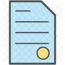 Notepapaper Document Certificate Icon