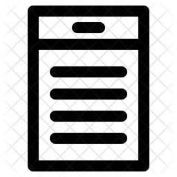 Notes Icon - Download in Line Style