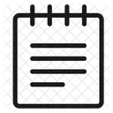 Notes Book Text Streamline Ultimate Icon