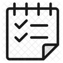 Notes Checklist Flip Streamline Ultimate Icon