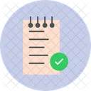 Notes Completed Checked Docuemnt Completed Icon