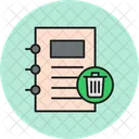 Notes Delete Bin Document Icon