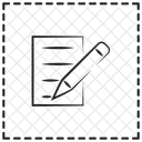 Notes Et Crayon Outil Crayon Icône