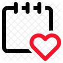 Notes Love Pushpin Icon