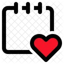 Notes Love Pushpin Icon