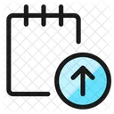 Notes Upload Streamline Ultimate Icon