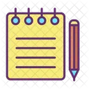 Note Pad Pencil Notes Writing Notes Icon