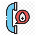 Emergency Blood Thelephone Symbol